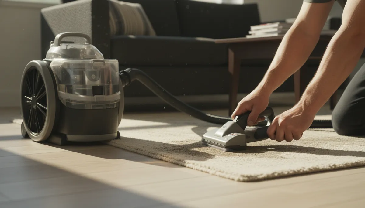 Shampouineuse sur un tapis en laine, ce qu'elle supporte
